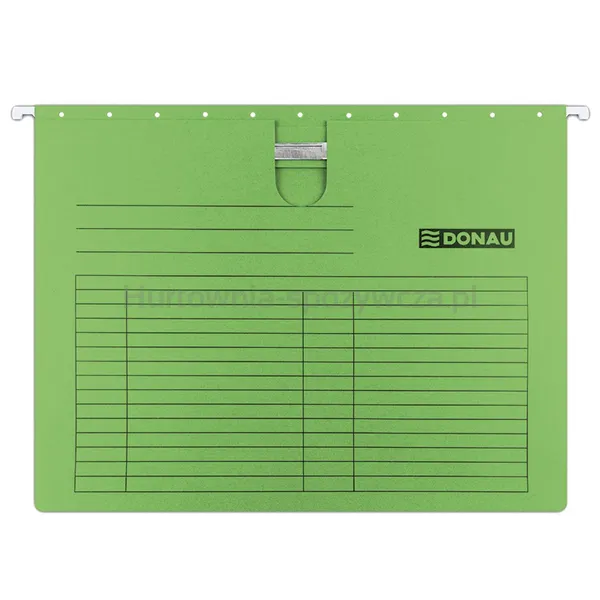 Donau Teczka Zawieszkowa Z Wąsem, A4, 230Gsm, Zielona 
