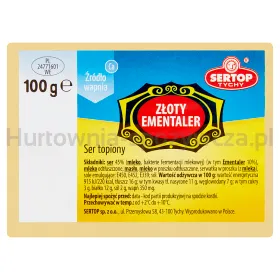 Sertop Ser Topiony Złoty EMentaler Kostka 100 G