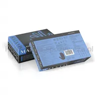 Rękawice nitrylowe bezpudrowe, MAXTER 6.0, 100 szt., rozmiar L, czarne - 4