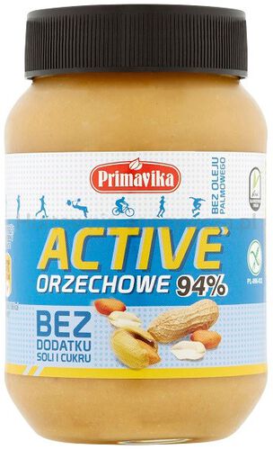 Pasta orzechowa Active 98% – bez dodatku soli i cukru 470 g