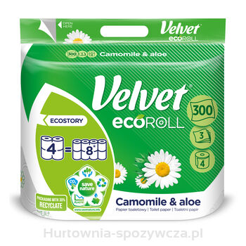 Papier Toaletowy Velvet Ecoroll Rumianek I Aloes A'4