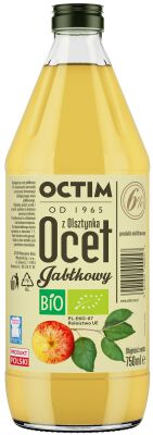 Ocet Jabłkowy 6 %  Niefiltrowany Bio 750 Ml - Octim [BIO]