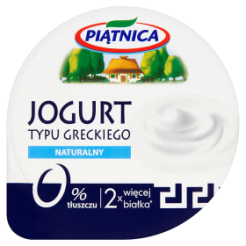 Jogurt Typu Greckiego 0% Naturalny Piątnica 150 G