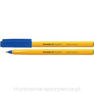 Długopis Schneider Tops 505, F, Niebieski