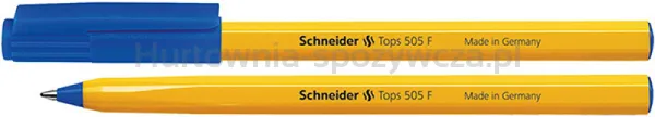 Schneider Długopis Tops 505, F, niebieski 