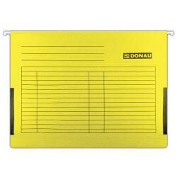 Donau Teczka zawieszkowa z boczkami, A4, 230gsm, żółta 