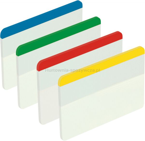 Post-It Zakładki indeksujące do archiwizacji (686-F1), PP, proste, 50,8x38,1mm, 4x6 kart., mix kolorów  - 2