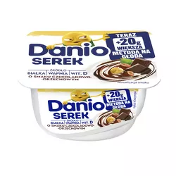 Danio Serek homogenizowany o smaku czekoladowo-orzechowym 150 g