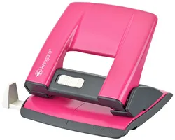 Kangaro DziurkaczAion-20/S, dziurkuje do 20 kartek, metalowy, w pudełku PP, różowy 
