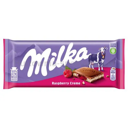 Milka Czekolada Raspberry Cream 100G