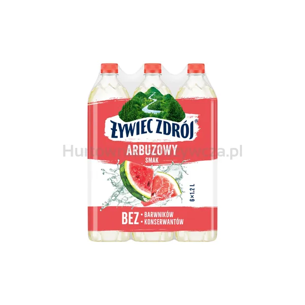 Żywiec Zdrój Arbuzowy Smak z sokiem 1,2 L (w tym +0,50 zł/szt. zwrotnej kaucji)