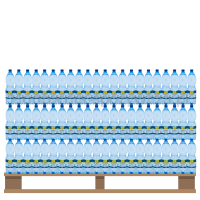 Woda Topseller źródlana gazowana 1,5 l <br>(Paleta 504 szt.)