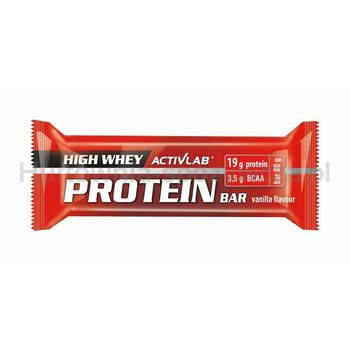 High Whey Protein Bar Waniliowy W Polewie Jogurtowej Activlab (80 Gram)