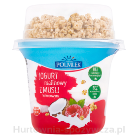 Polmlek - Jogurt Malinowy Z Musli Kokosowym 210 G