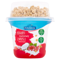 Polmlek - Jogurt Malinowy Z Musli Kokosowym 210 G