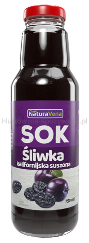 Sok Z Suszonych Śliwek Kalifornijskich 750 Ml - Naturavena [BIO]