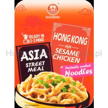 Asia Street Mea Danie błyskawiczne o smaku kurczaka z makaronem pszennym typu noodle i sezamem 270g