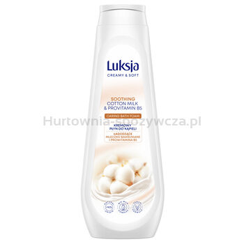 Luksja Płyn Do Kąpieli Creamy Soft Kremowy Mleczko Bawełniane I Prowitamina B5 900 Ml