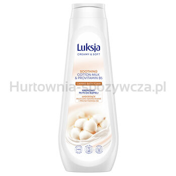 Luksja Płyn Do Kąpieli Creamy Soft Kremowy Mleczko Bawełniane I Prowitamina B5 900 Ml