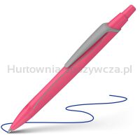 Długopis automatyczny SCHNEIDER Reco, M, różowy neonowy - 3