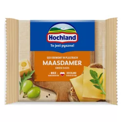Hochland Maasdamer Ser kremowy topiony w plastrach z Maasdamerem 130g