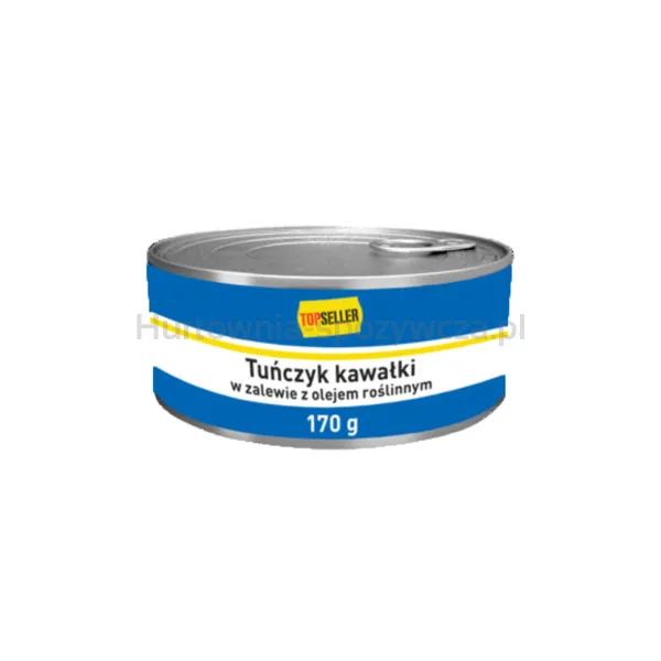 TOPSELLER Tuńczyk kawałki w zalewie z olejem roślinnym 170g