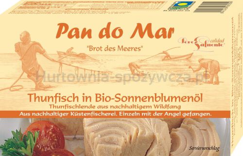 Tuńczyk Bonito W Bio Oleju Słonecznikowym 120 G (90 G) - Pan Do Mar [BIO]