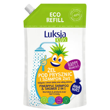 Luksja Kids Happy Moments Żel Pod Prysznic I Szampon 2W1 Dla Dzieci Zapas 750 Ml