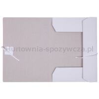 Teczka wiązana OFFICE PRODUCTS Budget, karton, A4, 250gsm, 3-skrz., biała - 2