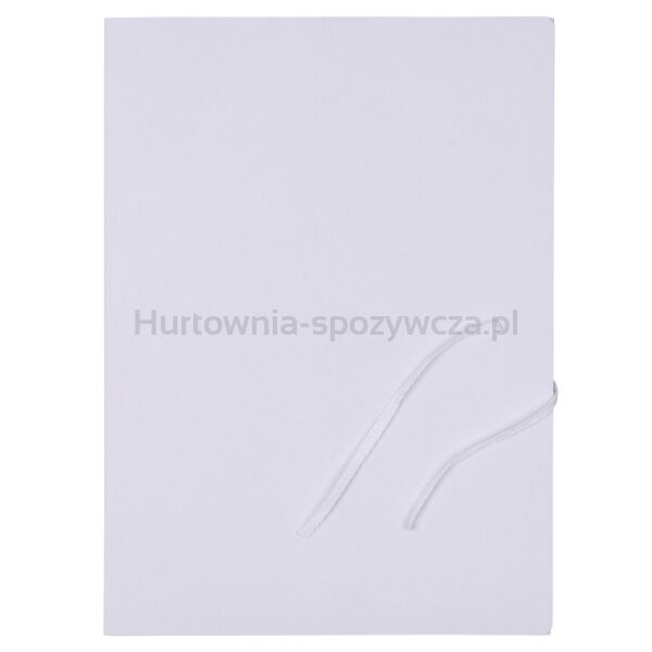 Teczka wiązana OFFICE PRODUCTS Budget, karton, A4, 250gsm, 3-skrz., biała