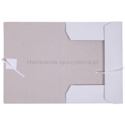 Teczka wiązana OFFICE PRODUCTS Budget, karton, A4, 250gsm, 3-skrz., biała