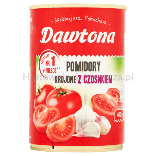 Dawtona Pomidory Krojone Z Czosnkiem 400G 