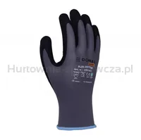 Rękawice DONAU SAFETY Flex-Dotted, kat. II, rozm. 9, szare - 2