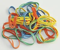 Q-Connect Gumki krzyżowe  0,1kg, średnica 50mm, mix kolorów  - 2