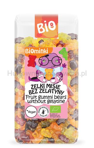 Biominki Żelki Misie Bez Żelatyny Bezglutenowe Bio 400 G [BIO]