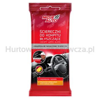 Moje Auto Nasączone Ściereczki Czyszczące Do Kokpitu Błyszczące 24 Szt 