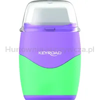 Temperówka plastikowa z gumką KEYROAD, pastel, podwójna, blister, mix kolorów - 4