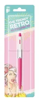 Ico Długopis automatyczny Retro 70'C, Pastel, blister, wkład niebieski, mix kolorów  - 5
