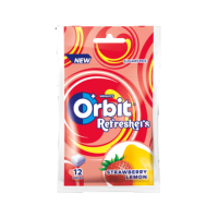 Orbit Refreshers Strawberry Lemon Guma do żucia bez cukru 26g (12 drażetek)