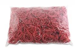 Gumki Recepturki Office Products, Średnica 40Mm, 1,5X1,5Mm, 60% Kauczuku, 1000G, Zgrzewka, Czerwone