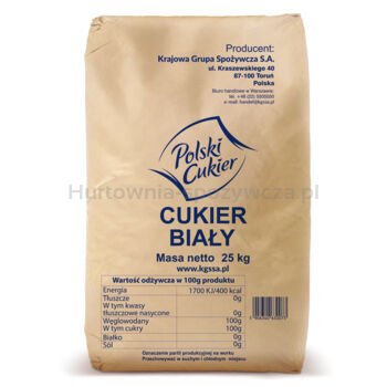 Polski Cukier biały 25kg