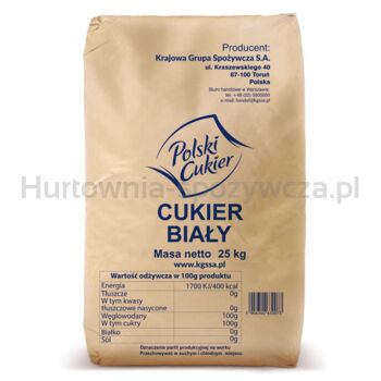 Polski Cukier biały 25kg