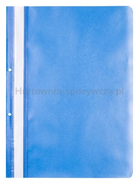 Skoroszyt OFFICE PRODUCTS, PP, A4, 2 otwory, 100/170mikr., wpinany, niebieski