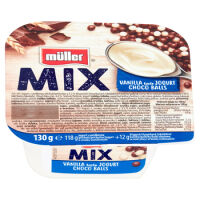 Muller Jogurt Mix Wanilia Choco Balls 130G