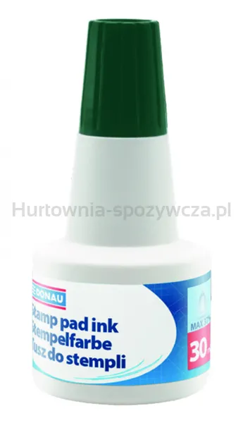 Tusz do pieczątek Donau, 30ml, zielony
