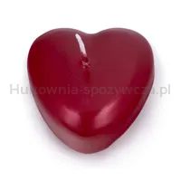 Świeca pływająca serce DONAU HOME, lakierowana, 12 szt., czerwona - 2