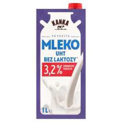 Mleko Uht Bez Laktozy Kanka 3,2 % 1 L Mw Dobry Wybór