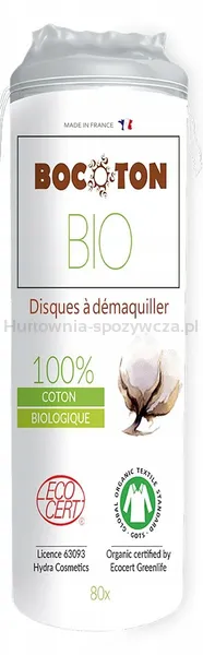 Płatki kosmetyczne, okrągłe 80szt BIO