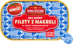 Filety Z Makreli W Sosie Pomidorowym 110G King Oscar