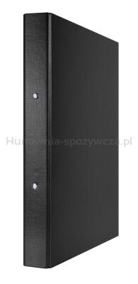 Donau Segregator ringowy PP, A4/2R/30mm, czarny 